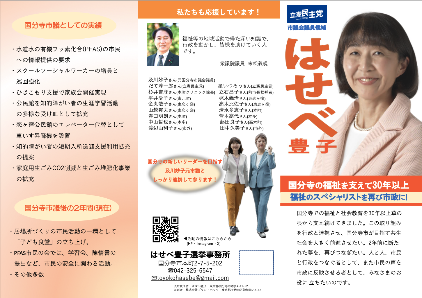はせべ豊子 PDFビラ